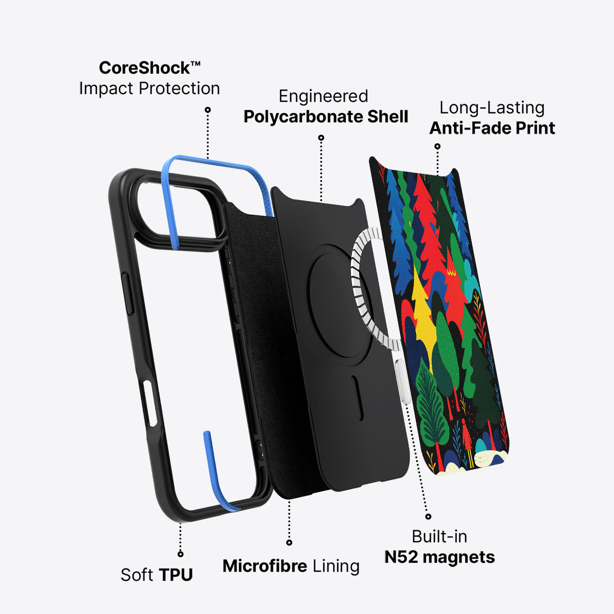 Forest Festivities - iPhone 17 Air Case #case type_core (magsafe)