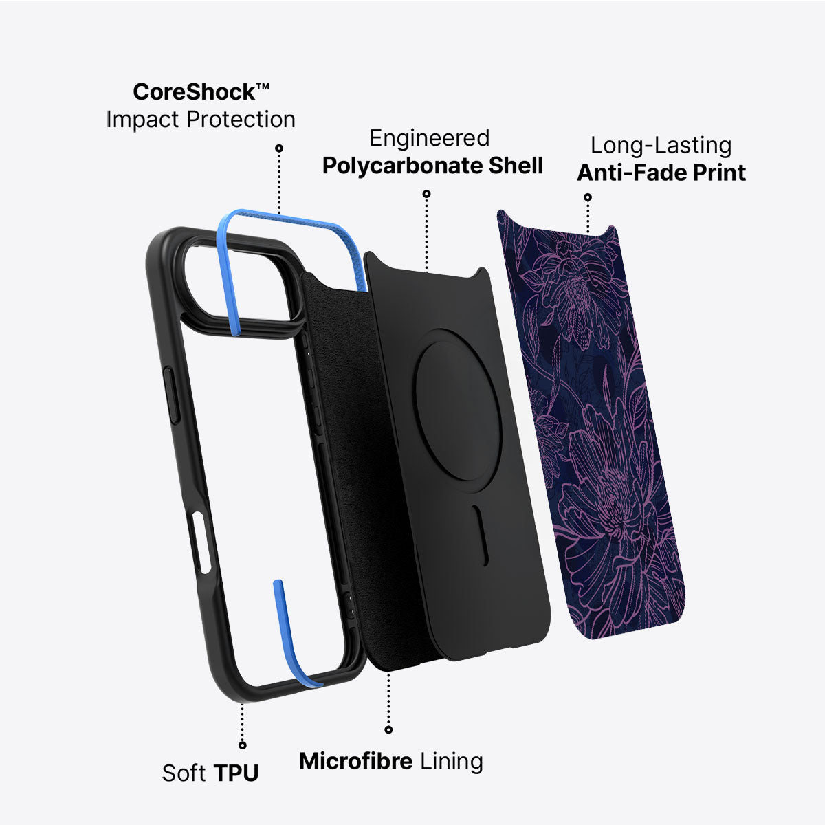 Luminous Blooms - iPhone 17 Air Case #case type_core (non magsafe)