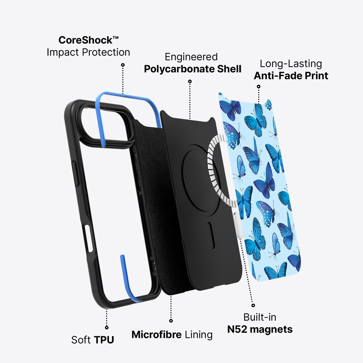 Magic Butterflies - iPhone 17 Air Case #case type_core (magsafe)