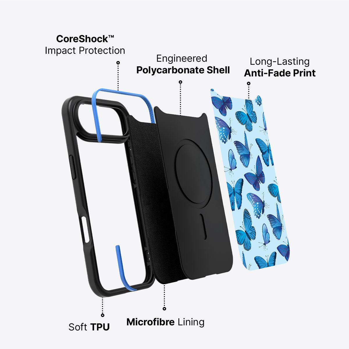 Magic Butterflies - iPhone 17 Air Case #case type_core (non magsafe)