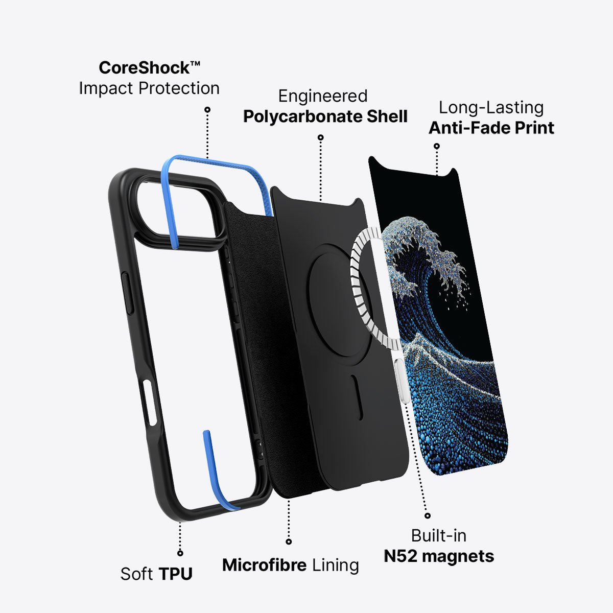 iPhone Air Case with MagSafe – Midnight Tide