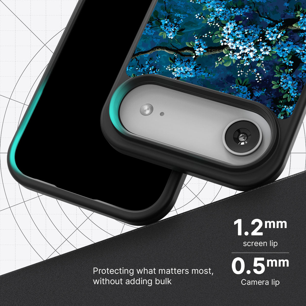 Moonlit Petals - iPhone 17 Air Case #case type_core (magsafe), #case type_core (non magsafe)