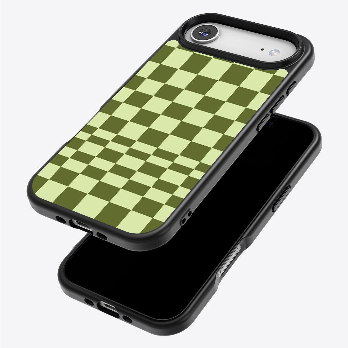 Olive Meadow iPhone Air case – back and side view