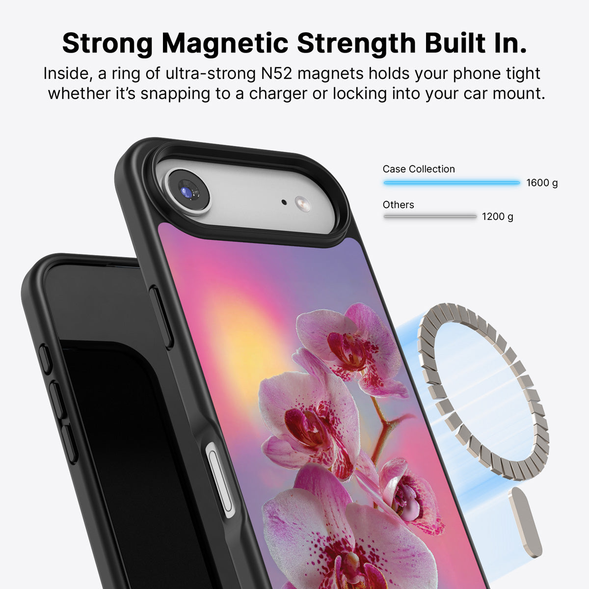 iPhone Air MagSafe case – Orchid Dream design