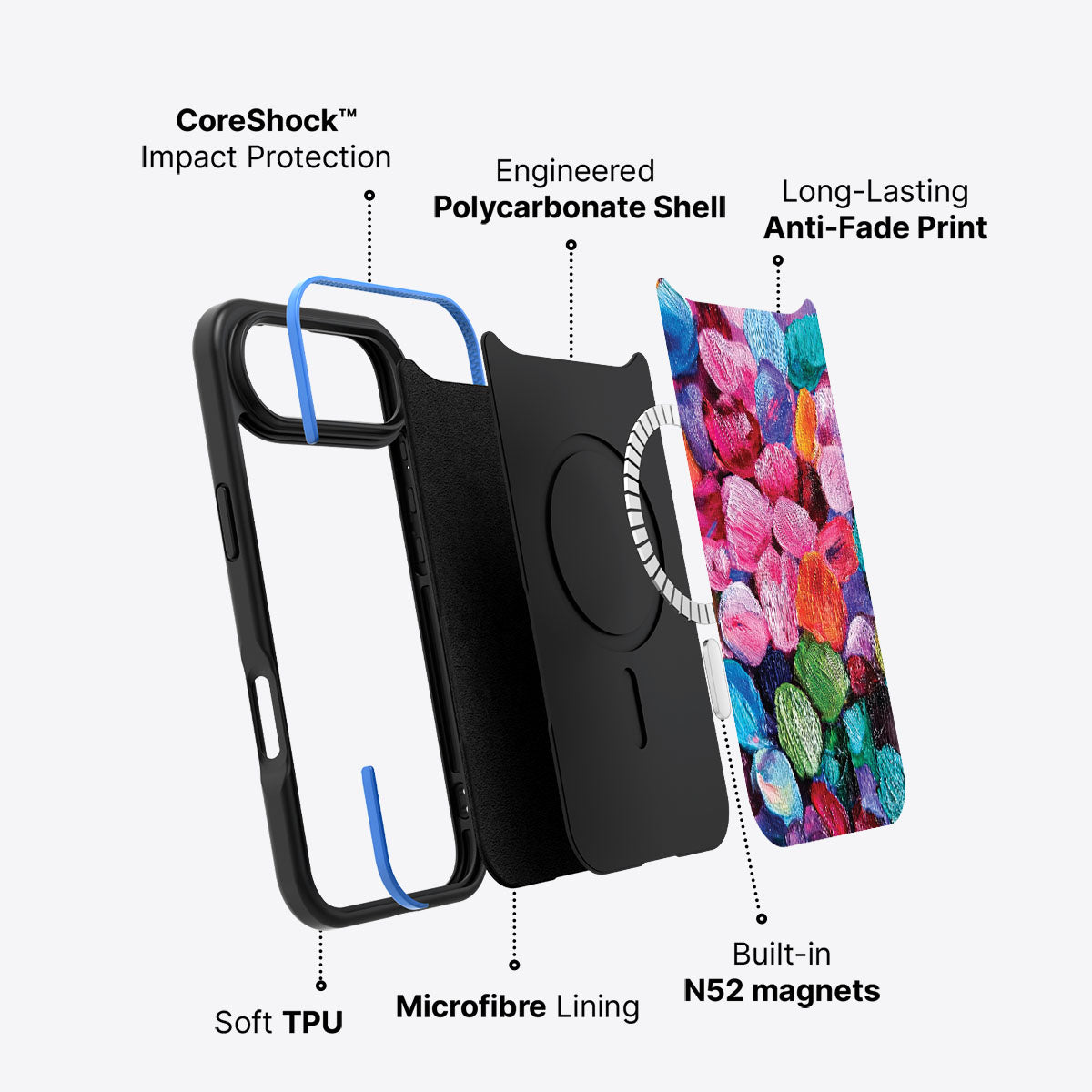 iPhone Air Case with MagSafe – Petal Mosaic