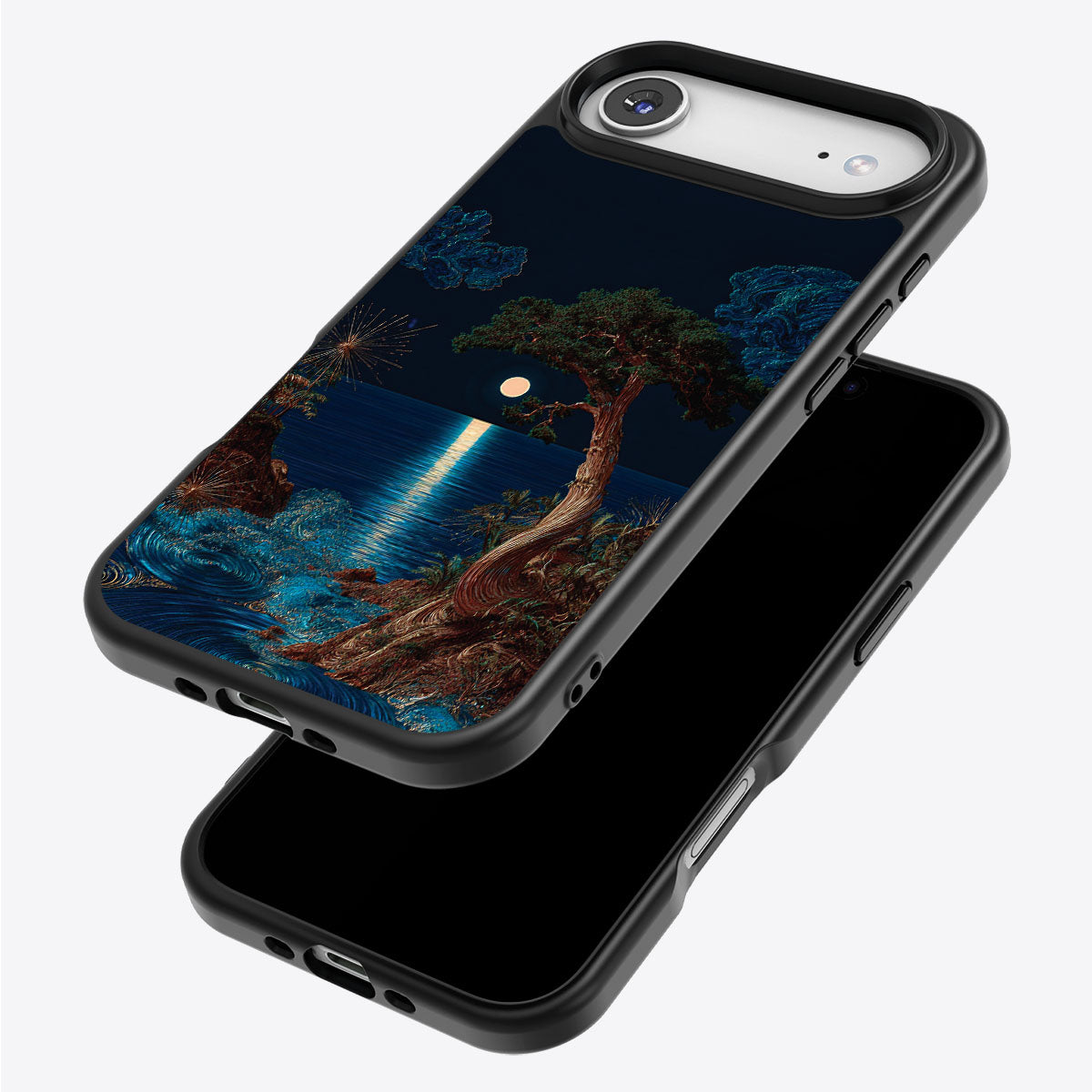 Quiet Moon iPhone Air case – back and side view