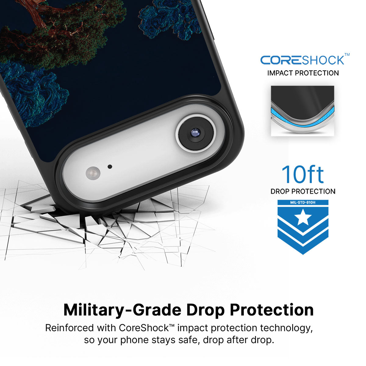 Quiet Moon iPhone Air case with drop protection
