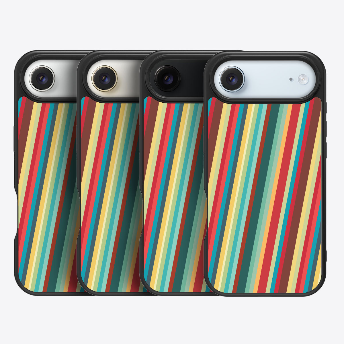 Retro Stripes - iPhone 17 Air Case #case type_core (magsafe), #case type_core (non magsafe)