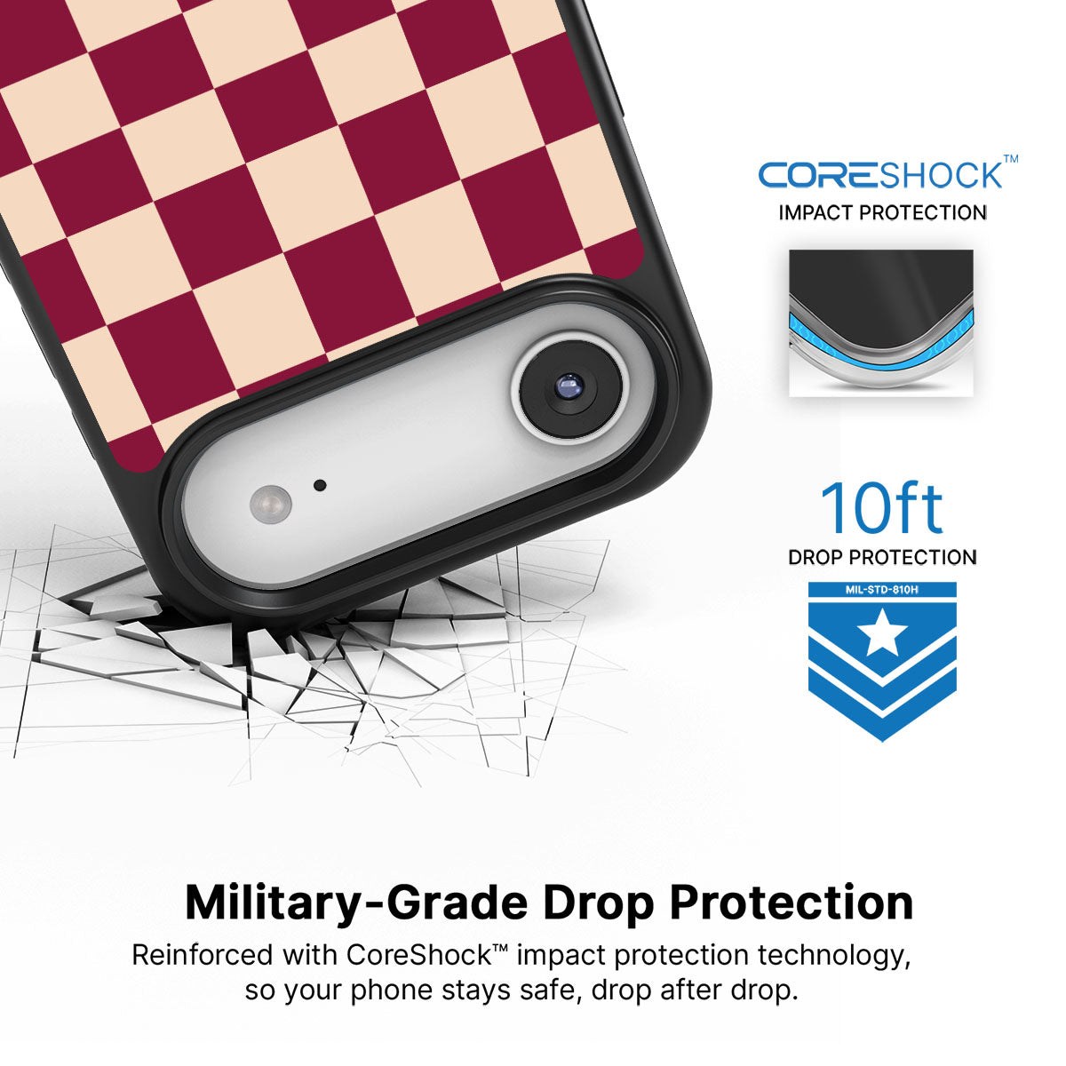 Rouge Board iPhone Air case with drop protection