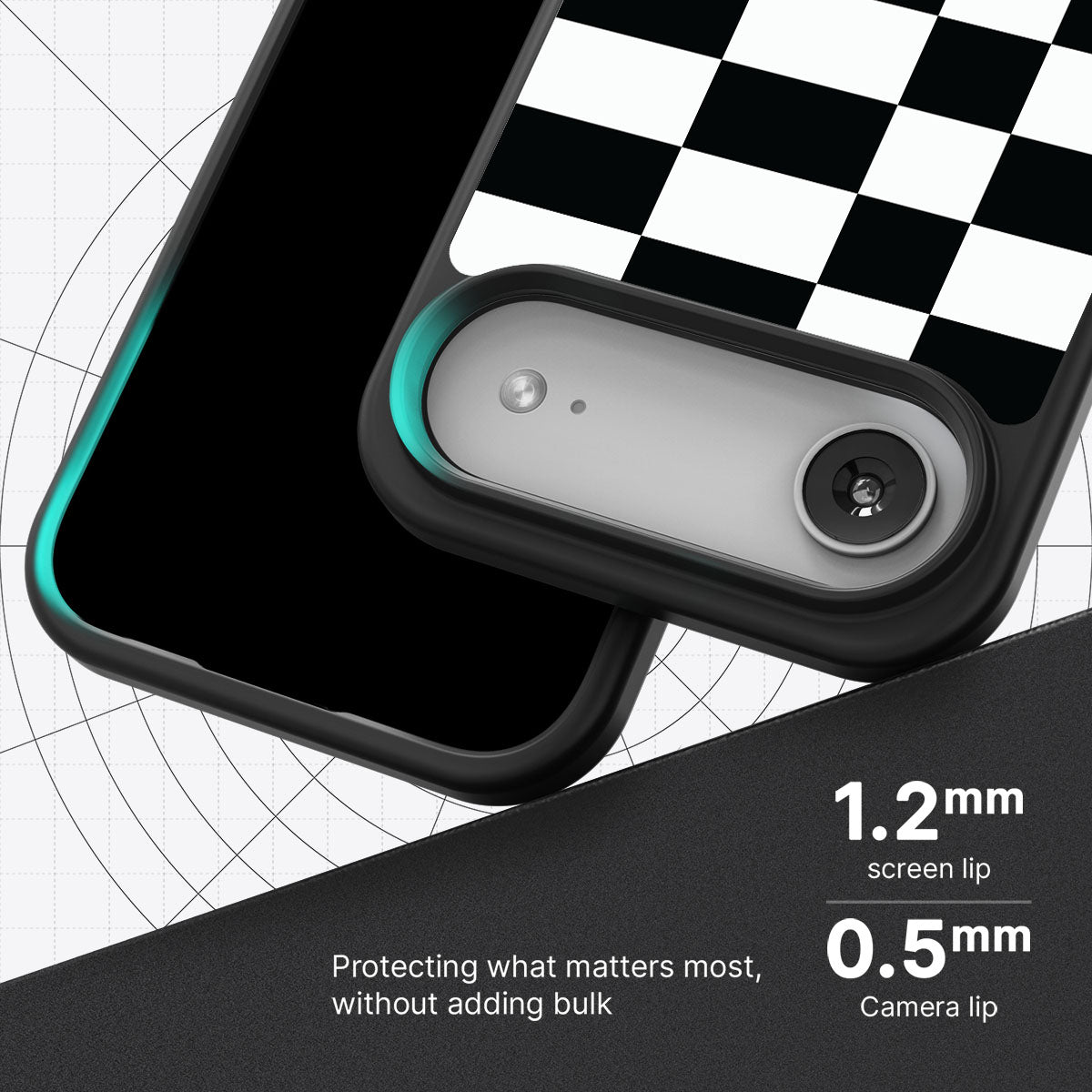 Skewed Checks - iPhone 17 Air Case  #case type_core (magsafe), #case type_core (non magsafe)