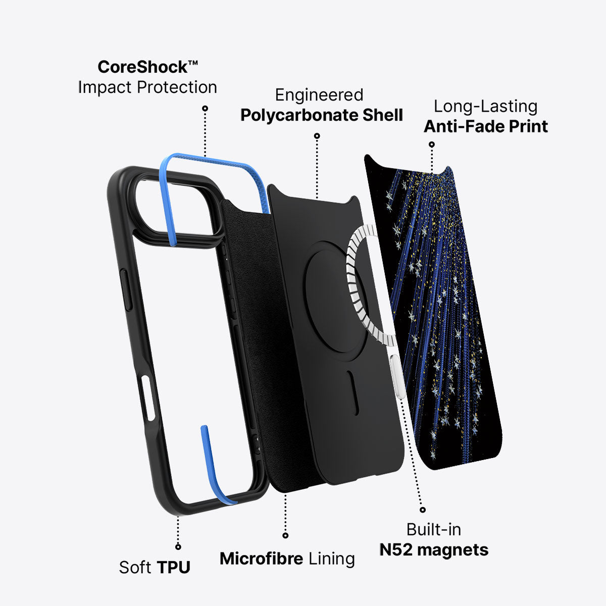 iPhone Air Case with MagSafe – Star Cascade