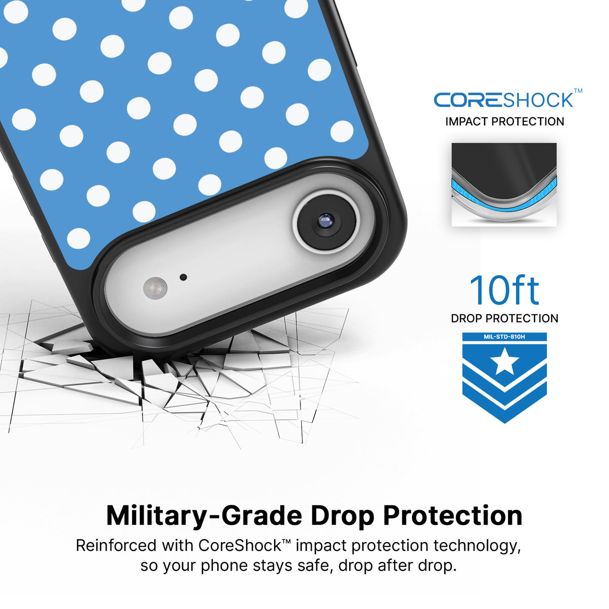 Summer Breeze iPhone Air case with drop protection