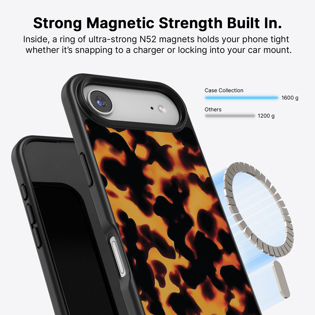 Animal Print Designer iPhone Air Case – Tortoise Shell | MagSafe