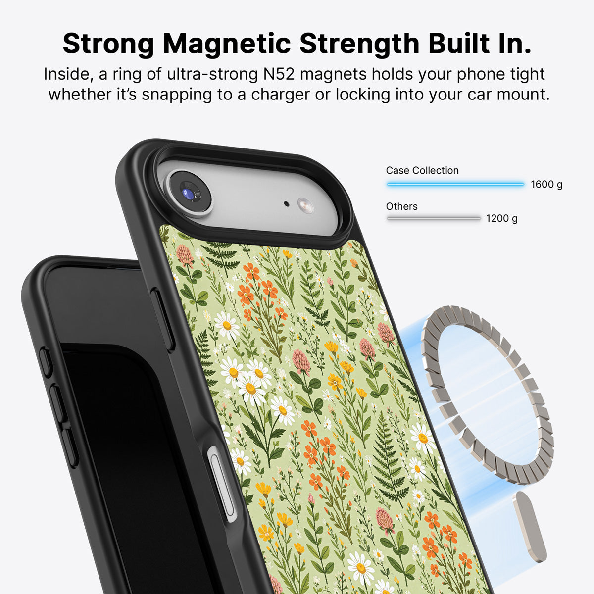 iPhone Air MagSafe case – Wildflower Meadow design