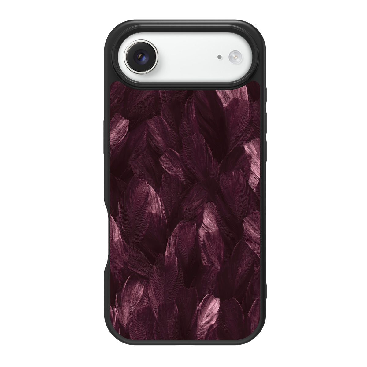 Wine Plumage design back view – iPhone Air case
