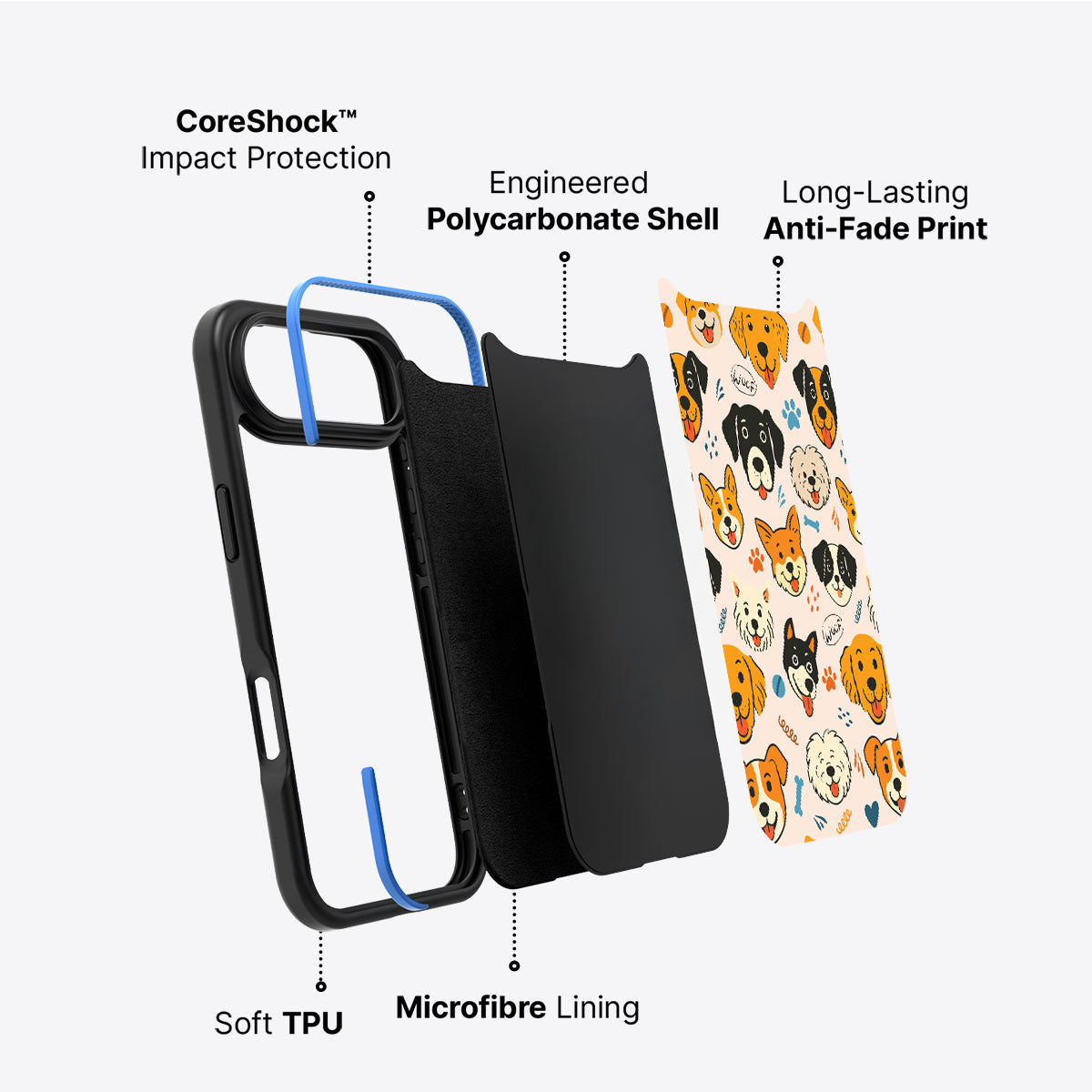 Woof Squad - iPhone 17 Air Case, #case type_core (non magsafe)