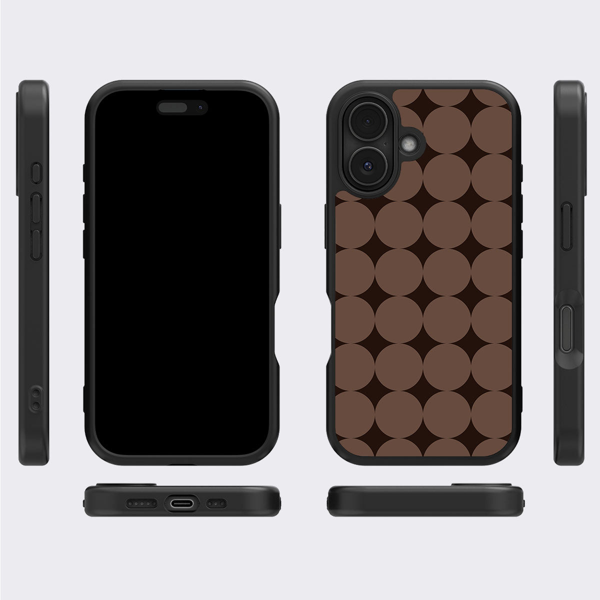 Choco Buttons - iPhone 17 Case #case type_core (magsafe), #case type_core (non magsafe)