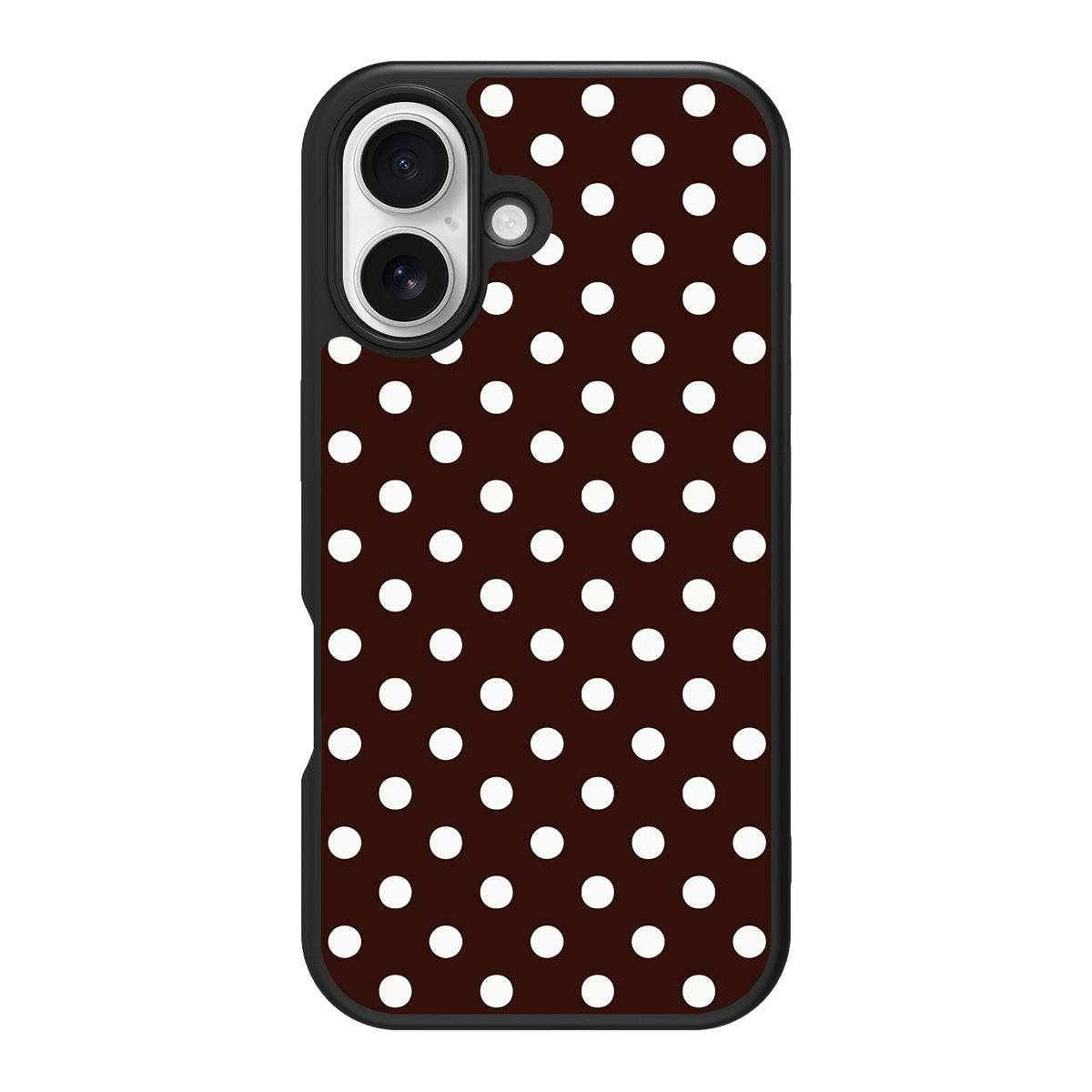 Cocoa Confetti design back view – iPhone 17 case