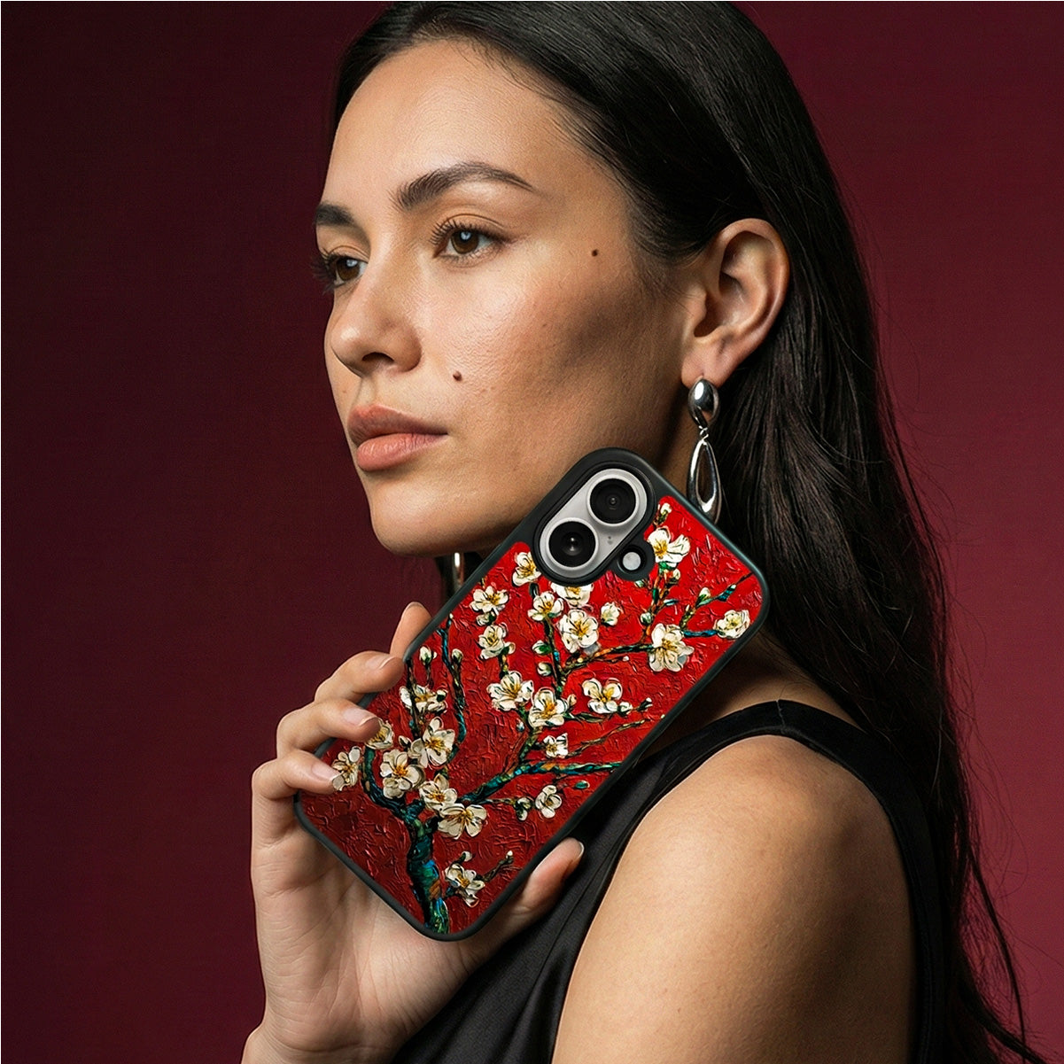 Crimson Blossom - iPhone 16 Plus Case