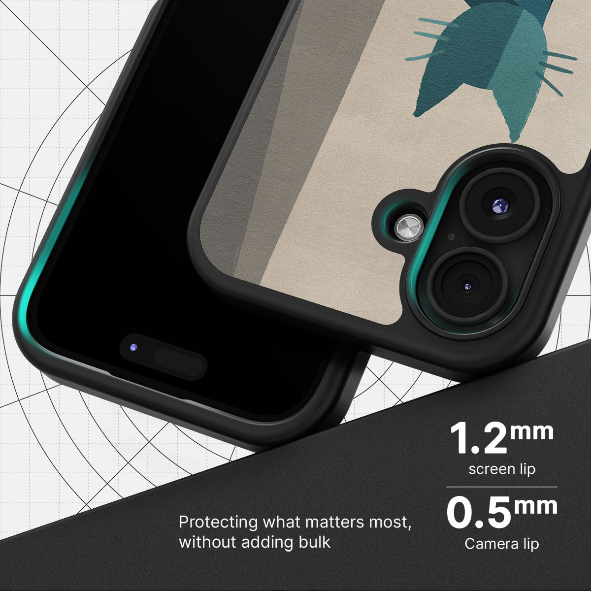 Cubist Feline - iPhone 17 Case #case type_core (magsafe), #case type_core (non magsafe)