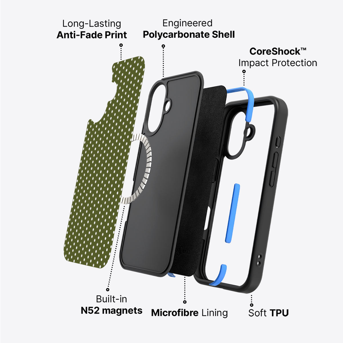 Forest Mesh - iPhone 17 Case #case type_core (magsafe)
