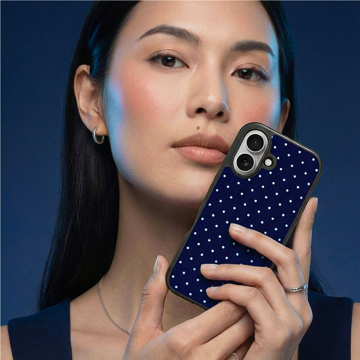 Navy Whisper - iPhone 17 Case