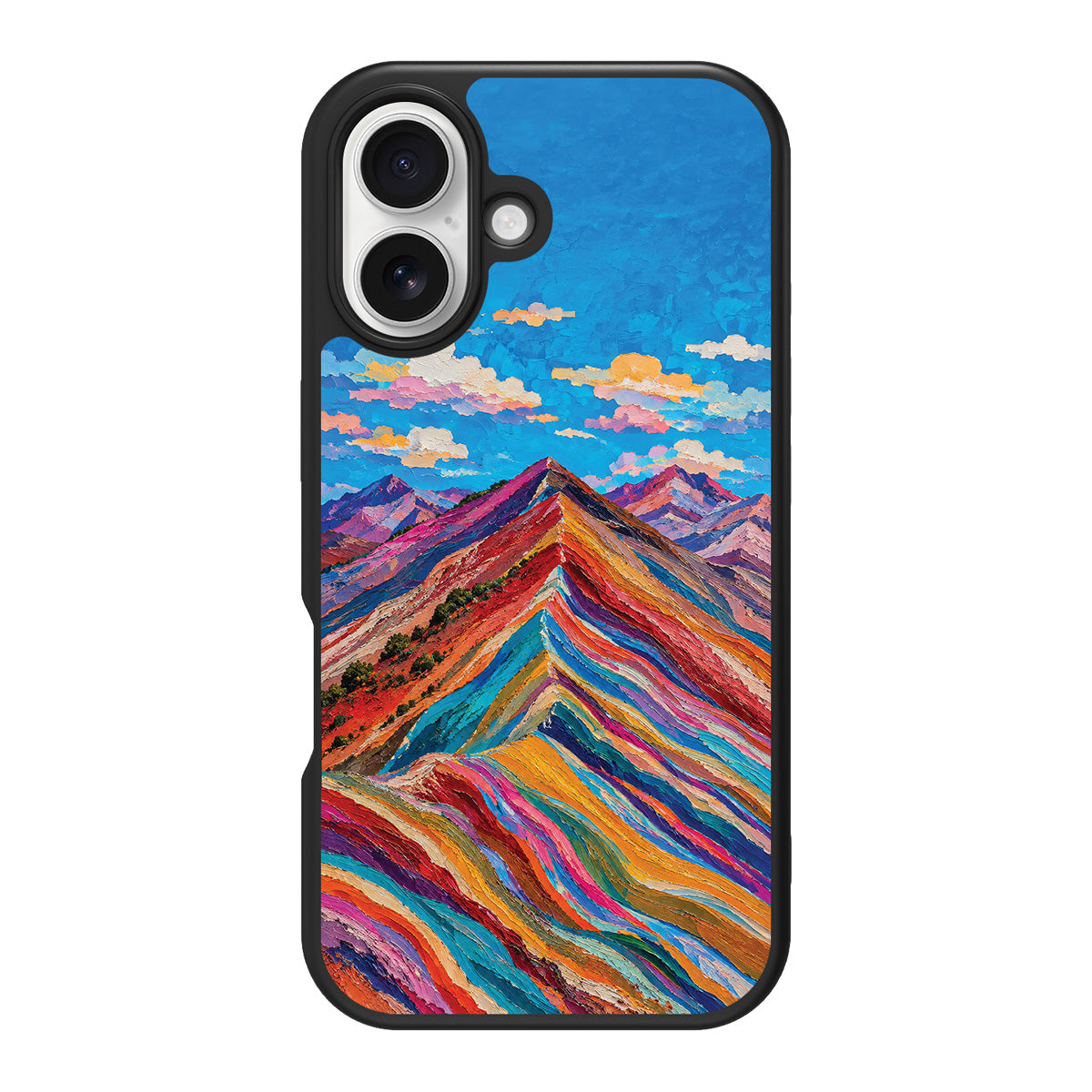 Spectrum Ridge design back view – iPhone 17 case