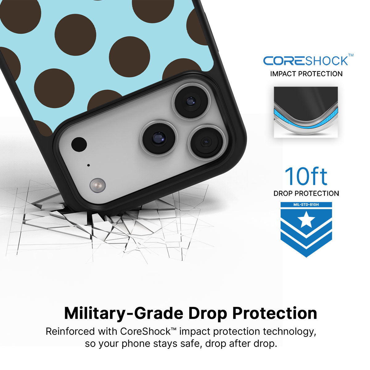 Blue Mocha - iPhone 17 Pro Case #case type_core (magsafe), #case type_core (non magsafe)