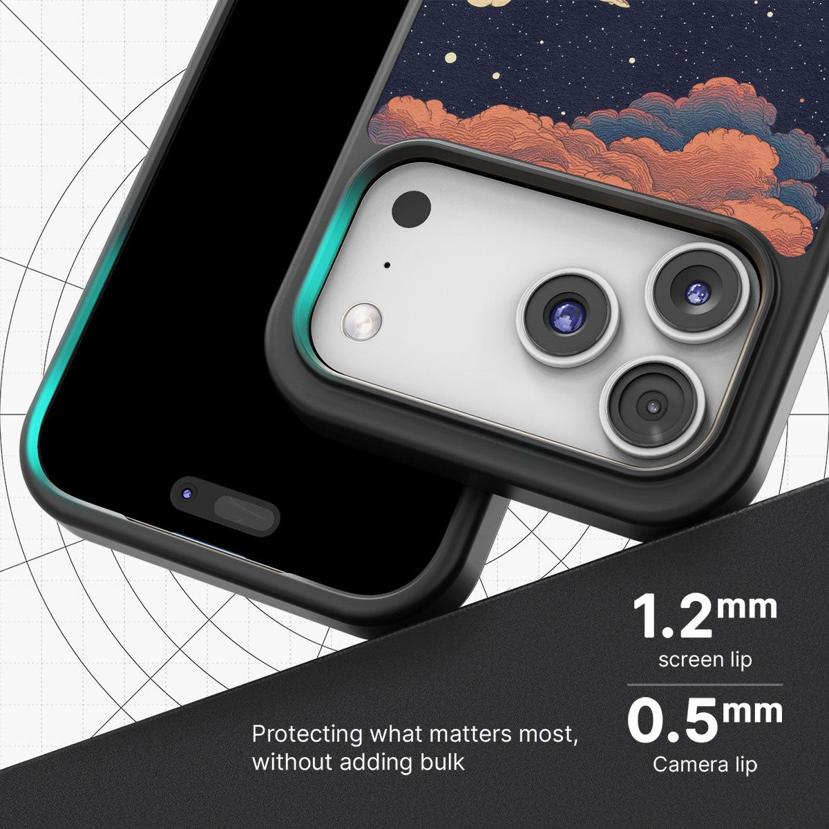 Blushed Moon - iPhone 17 Pro Case #case type_core (magsafe), #case type_core (non magsafe)