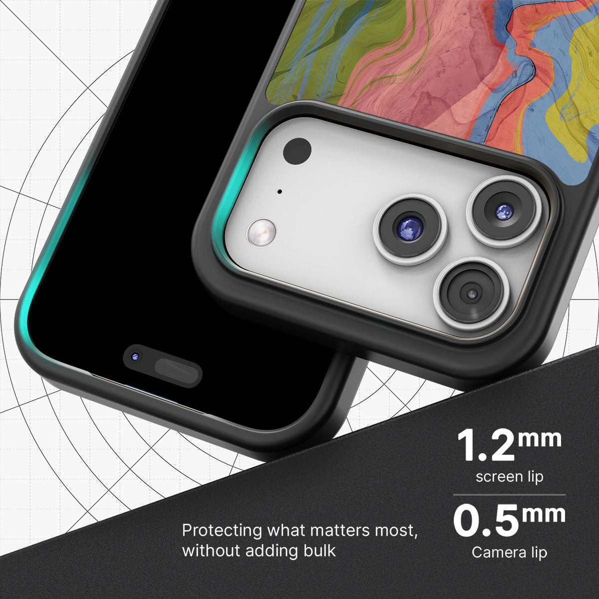 Coloured Rivers - iPhone 17 Pro Case, #case type_core (magsafe), #case type_core (non magsafe)