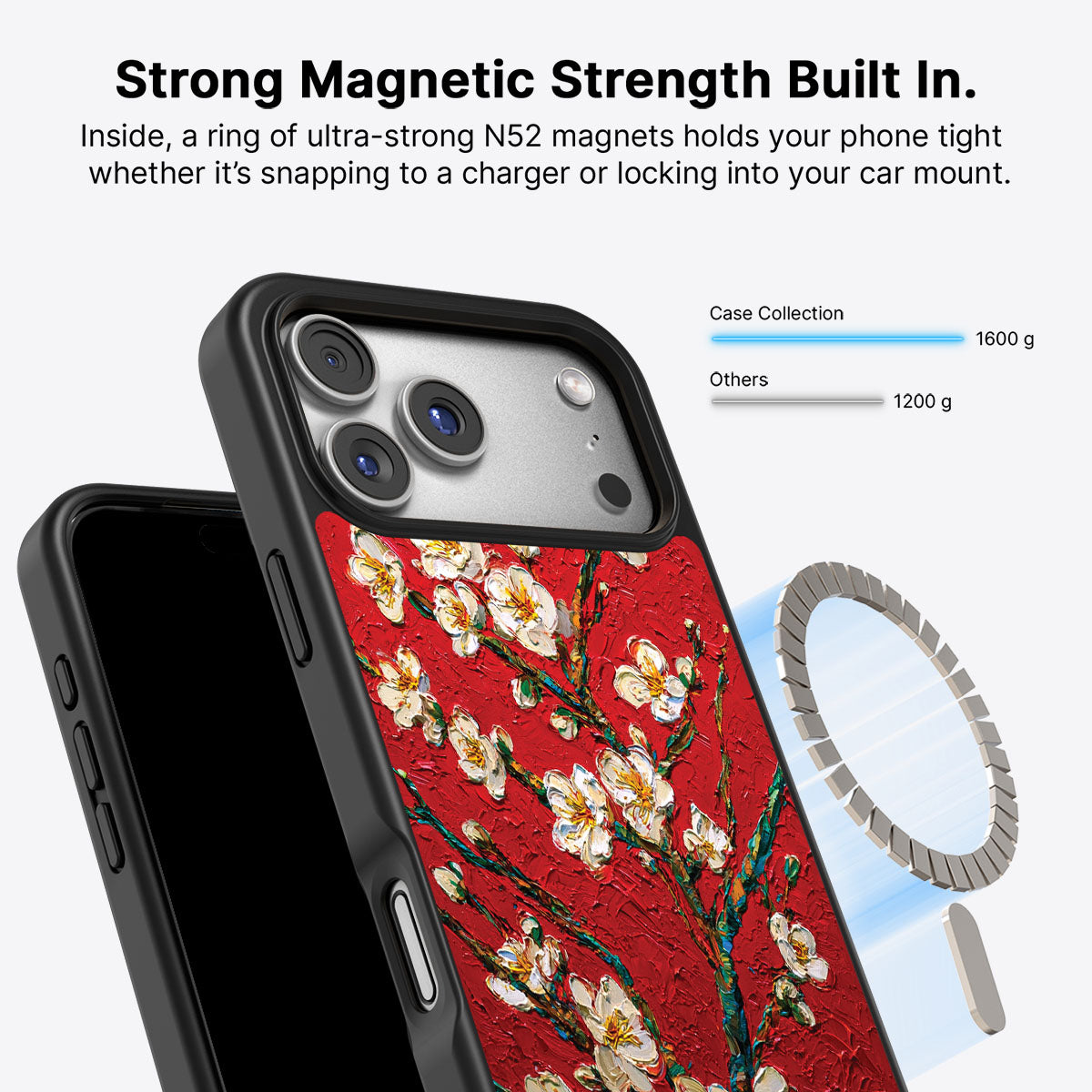 Crimson Blossom - iPhone 17 Pro Case #case type_core (magsafe)
