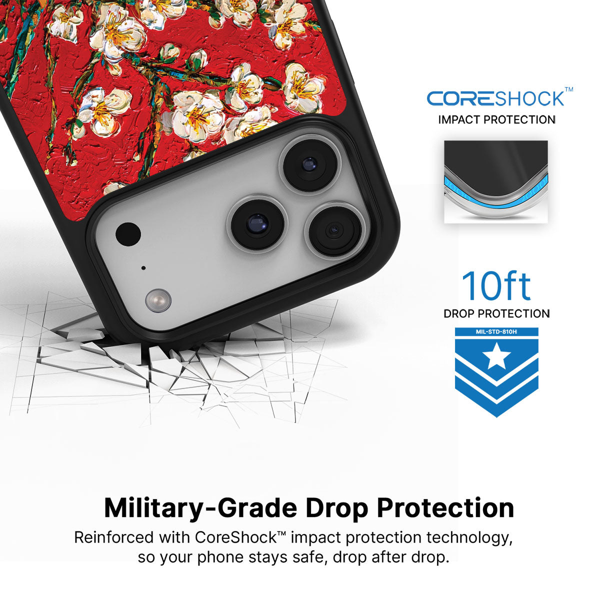 Crimson Blossom - iPhone 17 Pro Case #case type_core (magsafe), #case type_core (non magsafe)