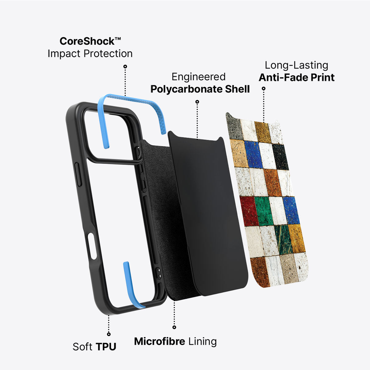 Heritage Mosaic - iPhone 17 Pro Case #case type_core (non magsafe)