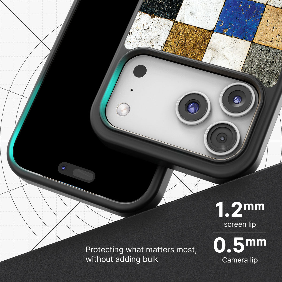 Heritage Mosaic - iPhone 17 Pro Case #case type_core (magsafe), #case type_core (non magsafe)