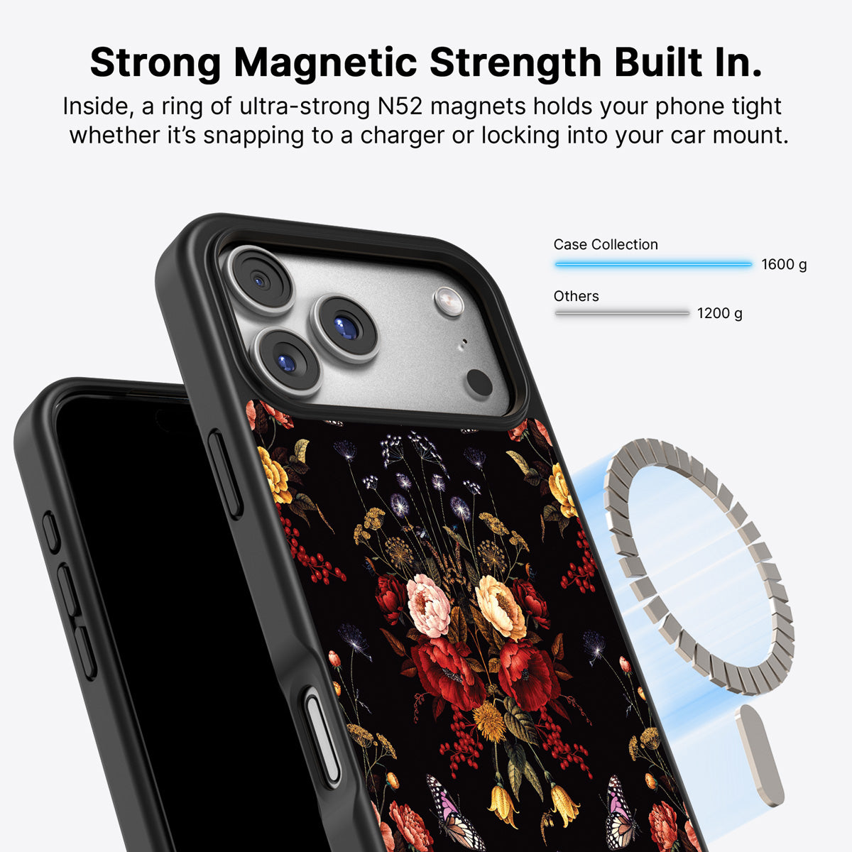 iPhone 17 Pro MagSafe case – Kelmscott Bloom design