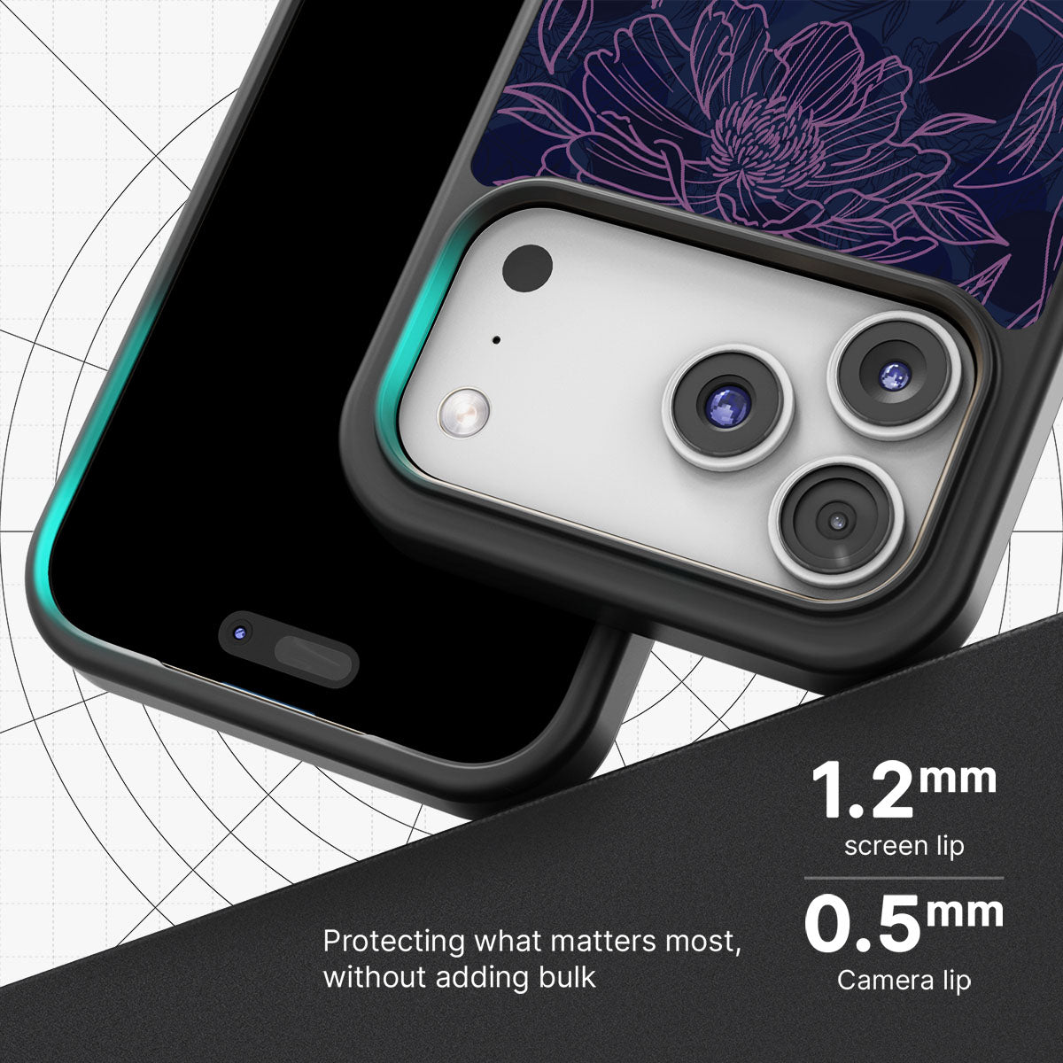 Luminous Blooms - iPhone 17 Pro Case #case type_core (magsafe), #case type_core (non magsafe)