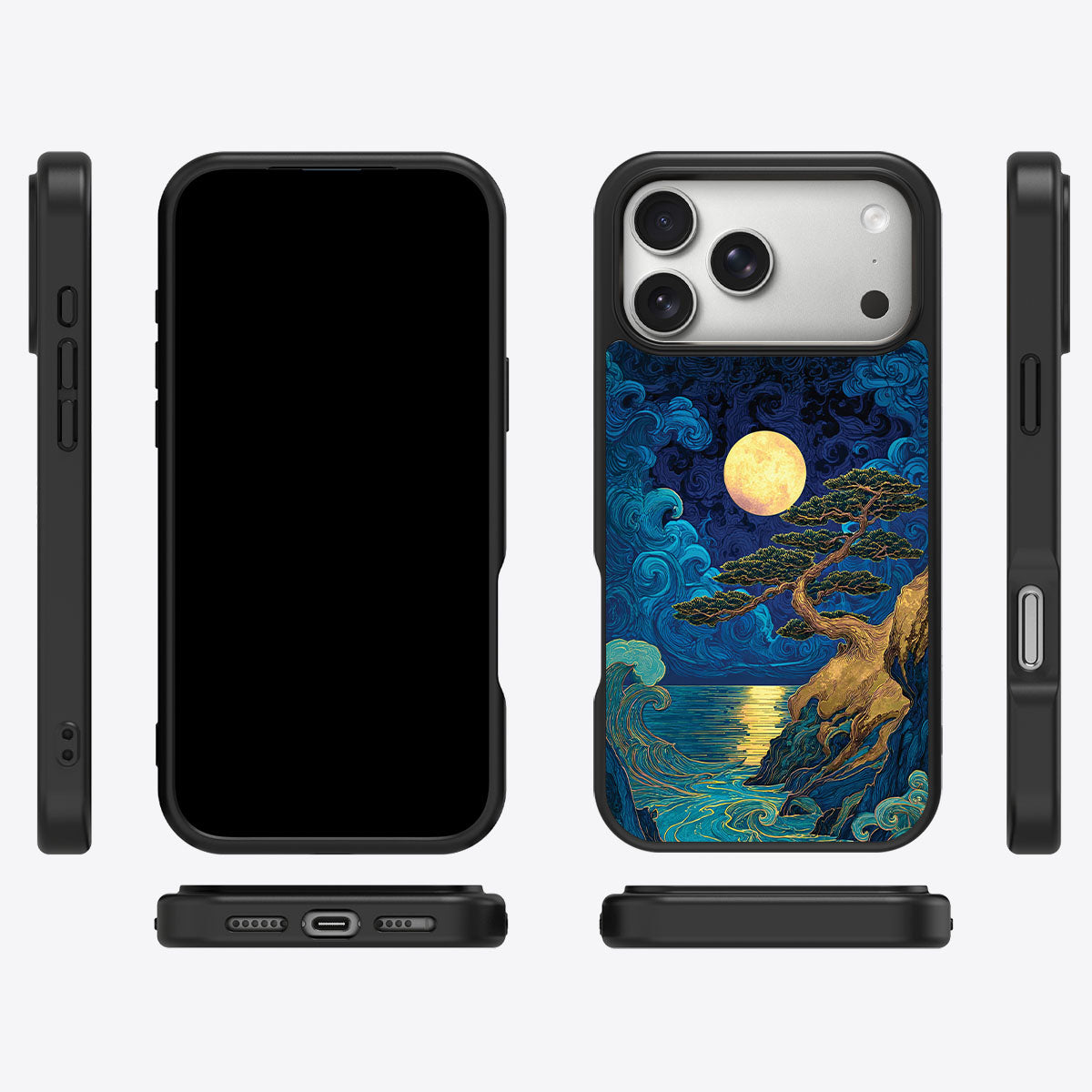 Moonlit Tide - iPhone 17 Pro Case #case type_core (magsafe), #case type_core (non magsafe)