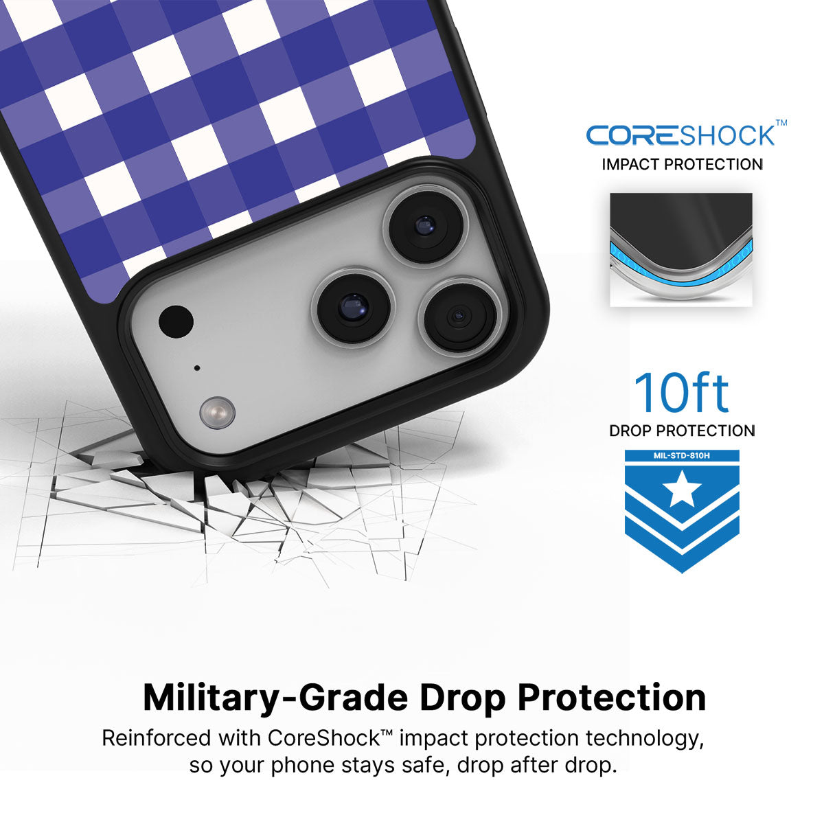 Nautical Grid - iPhone 17 Pro Case