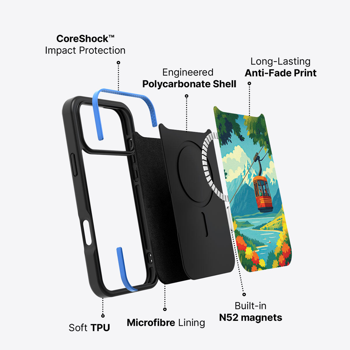 Queenstown - iPhone 17 Pro Case #case type_core (magsafe)