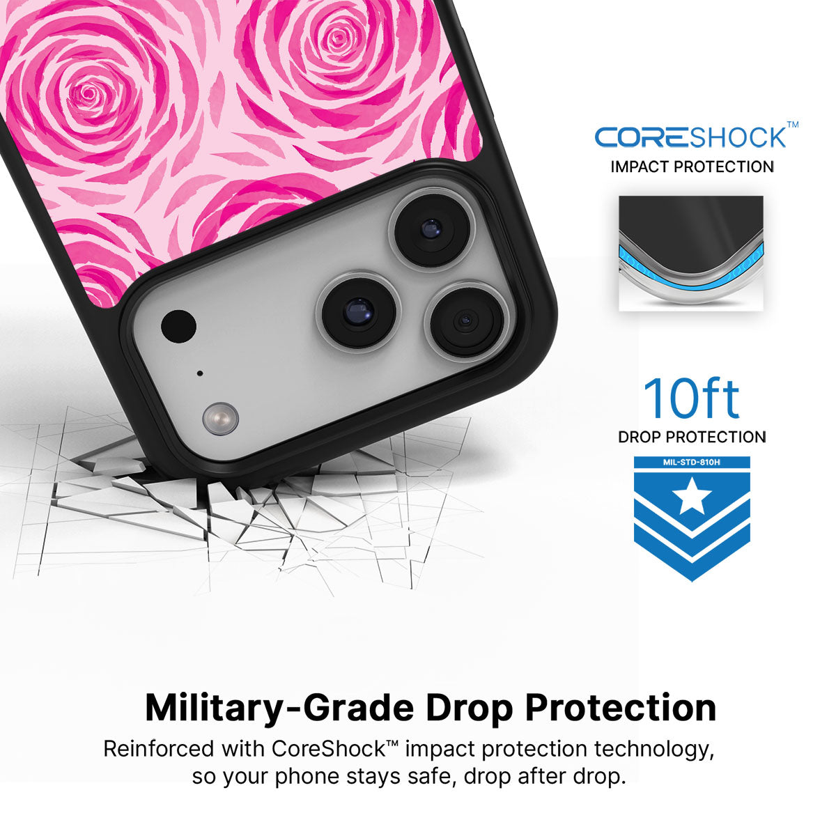 Rosy Reverie - iPhone 17 Pro Case  #case type_core (magsafe), #case type_core (non magsafe)