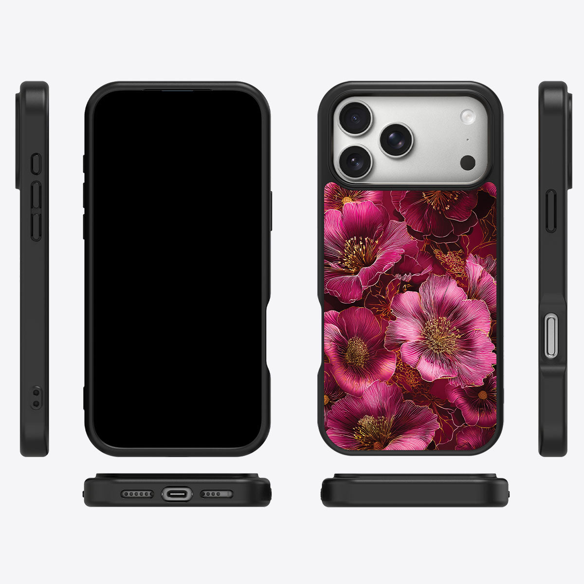 Ruby Flora - iPhone 17 Pro Case #case type_core (magsafe), #case type_core (non magsafe)