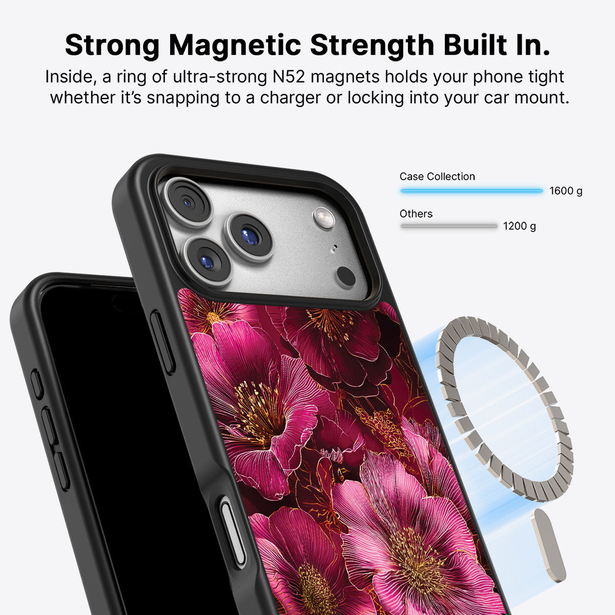 Ruby Flora - iPhone 17 Pro Case #case type_core (magsafe)