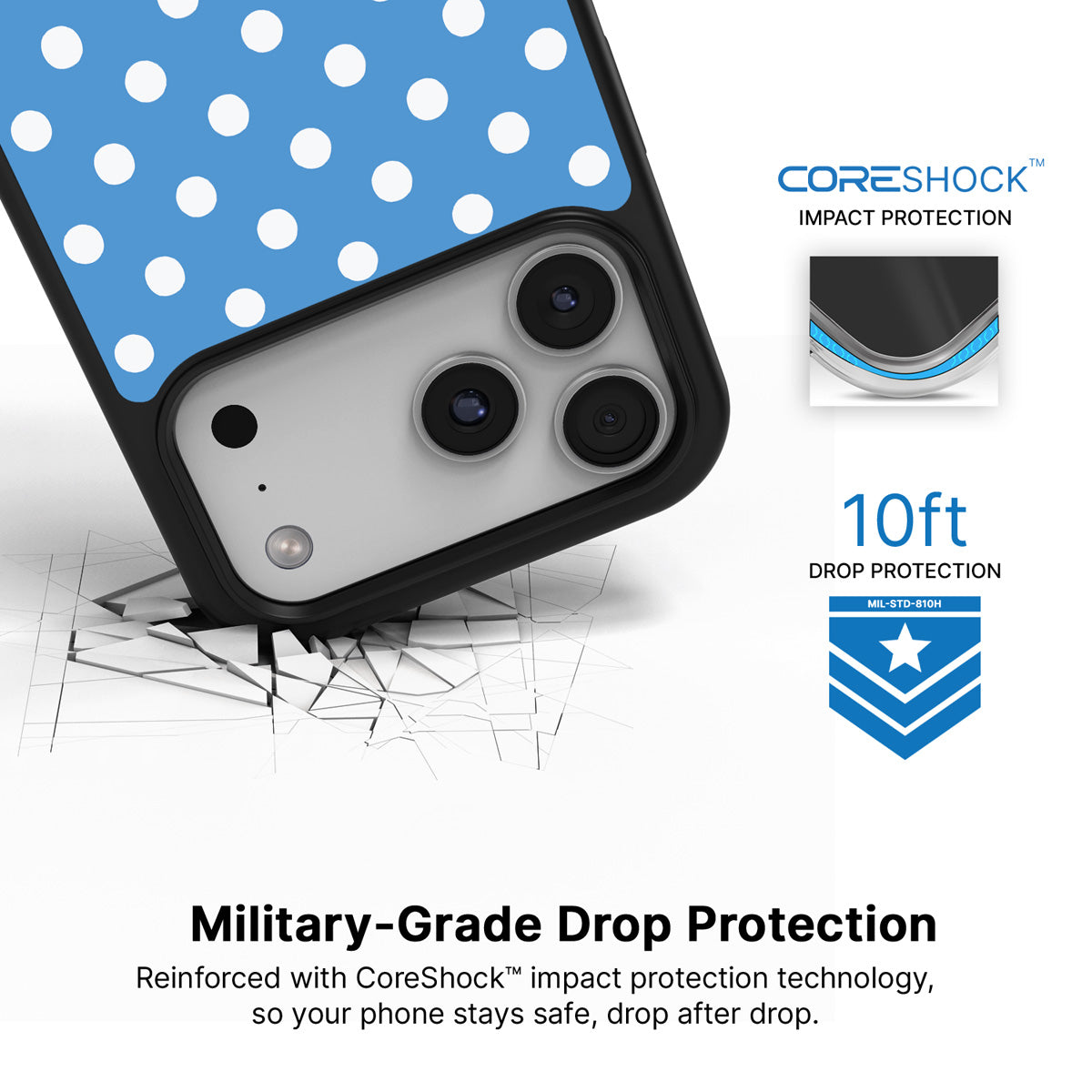 Summer Breeze iPhone 17 Pro case with drop protection