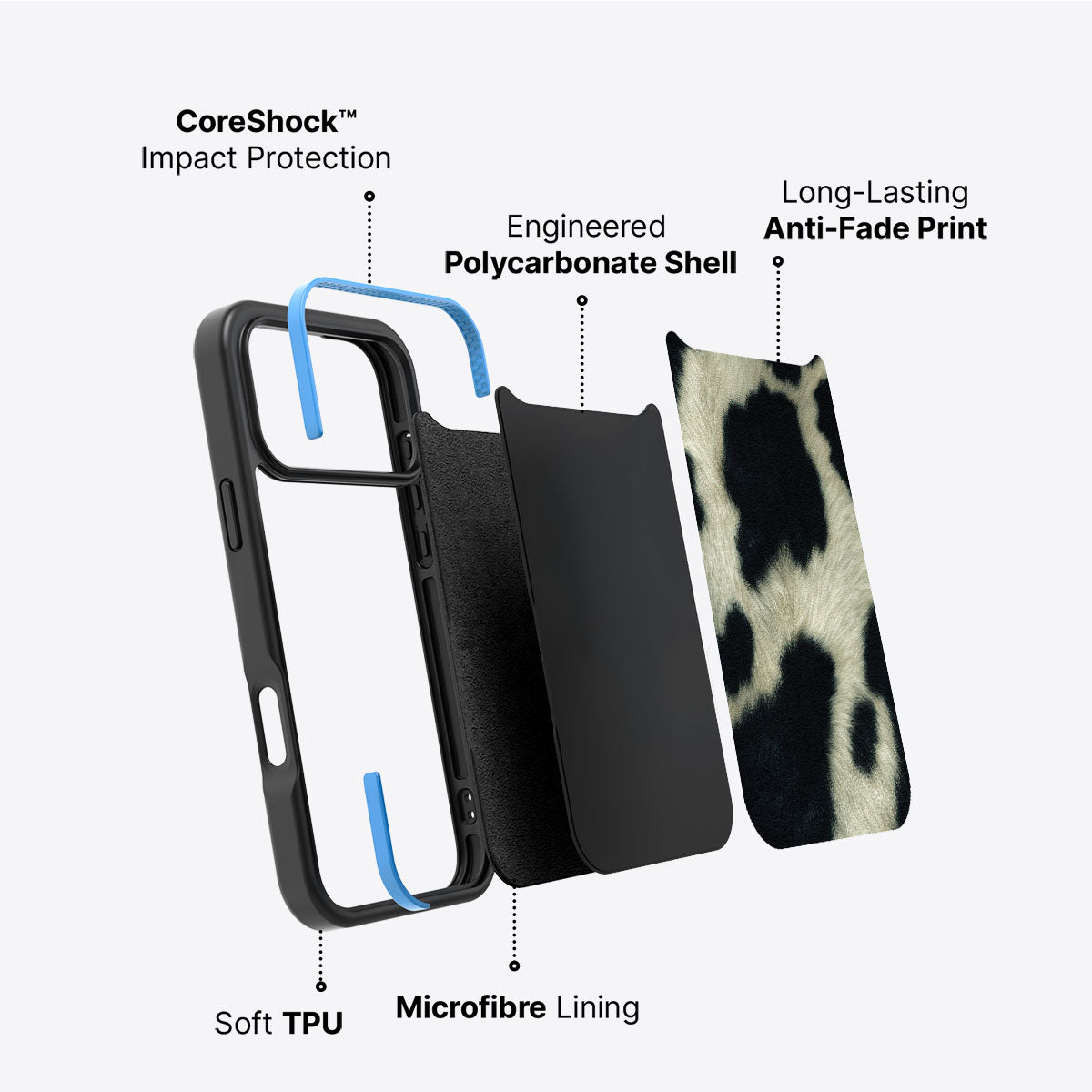Swiss Cow - iPhone 17 Pro Case  #case type_core (non magsafe)