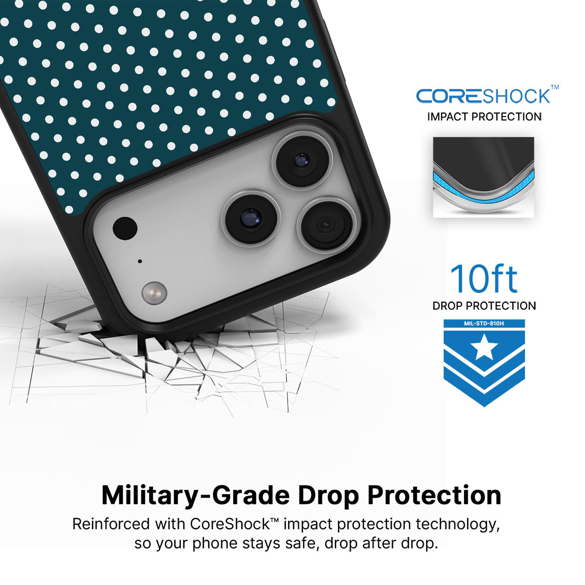 Teal Mesh - iPhone 17 Pro Case #case type_core (magsafe), #case type_core (non magsafe)
