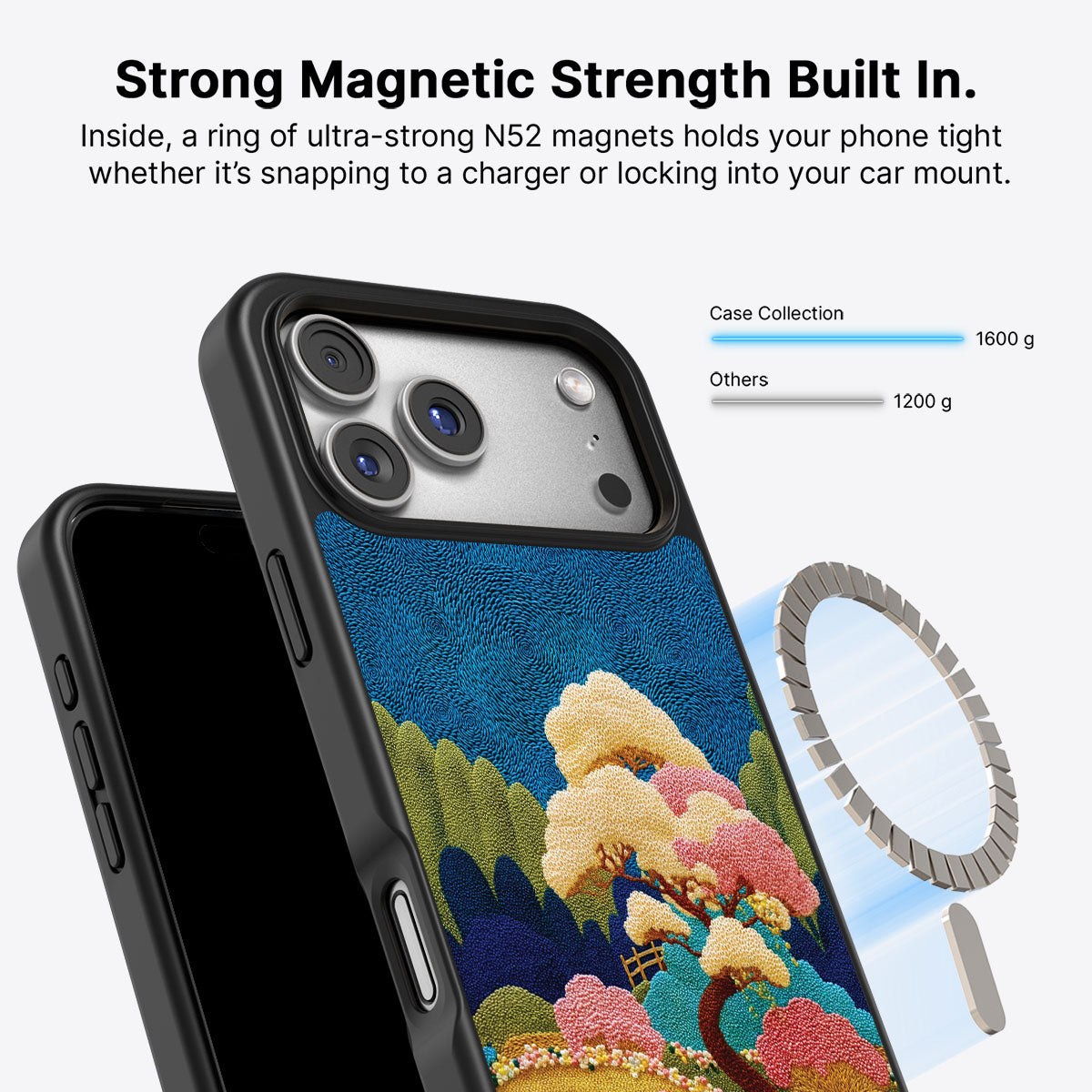 Japanese Art Designer iPhone 17 Pro Case – Zen Garden | MagSafe