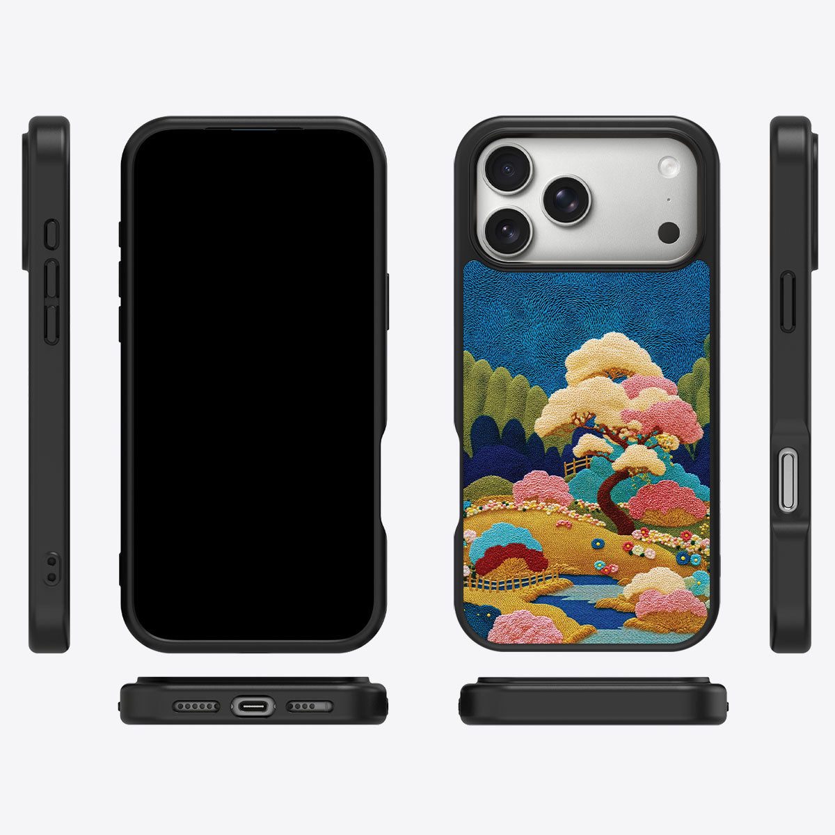 Japanese Art Designer iPhone 17 Pro Case – Zen Garden | MagSafe