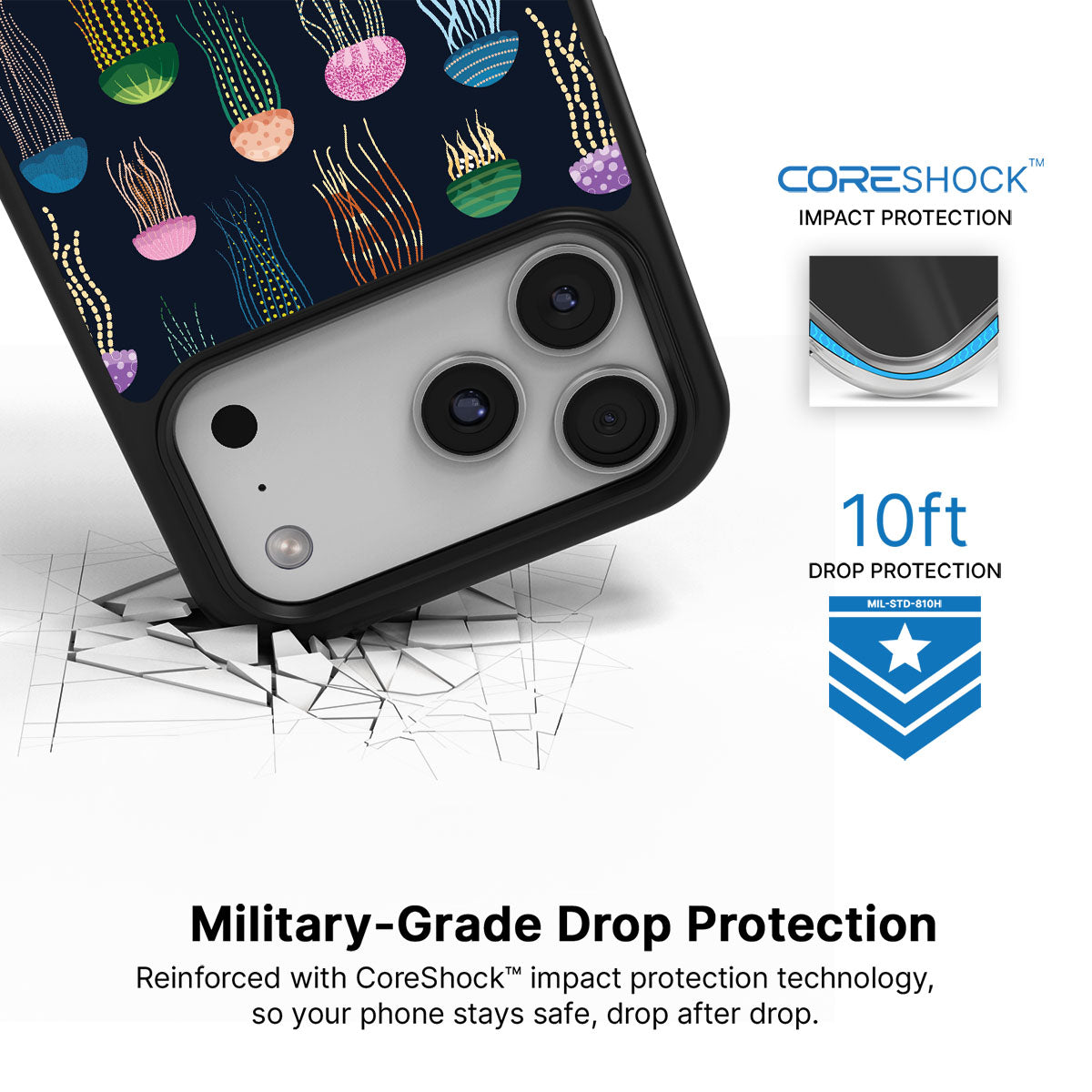 Jellyfish - iPhone 17 Pro Max Case #case type_core (magsafe), #case type_core (non magsafe)