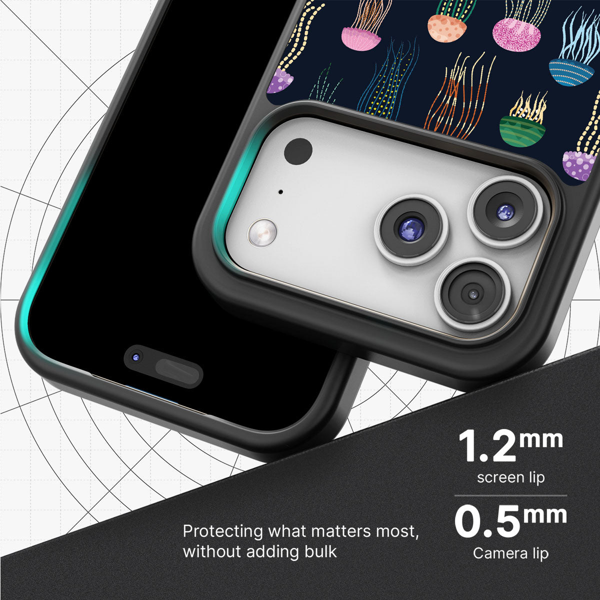 Jellyfish - iPhone 17 Pro Max Case #case type_core (magsafe), #case type_core (non magsafe)