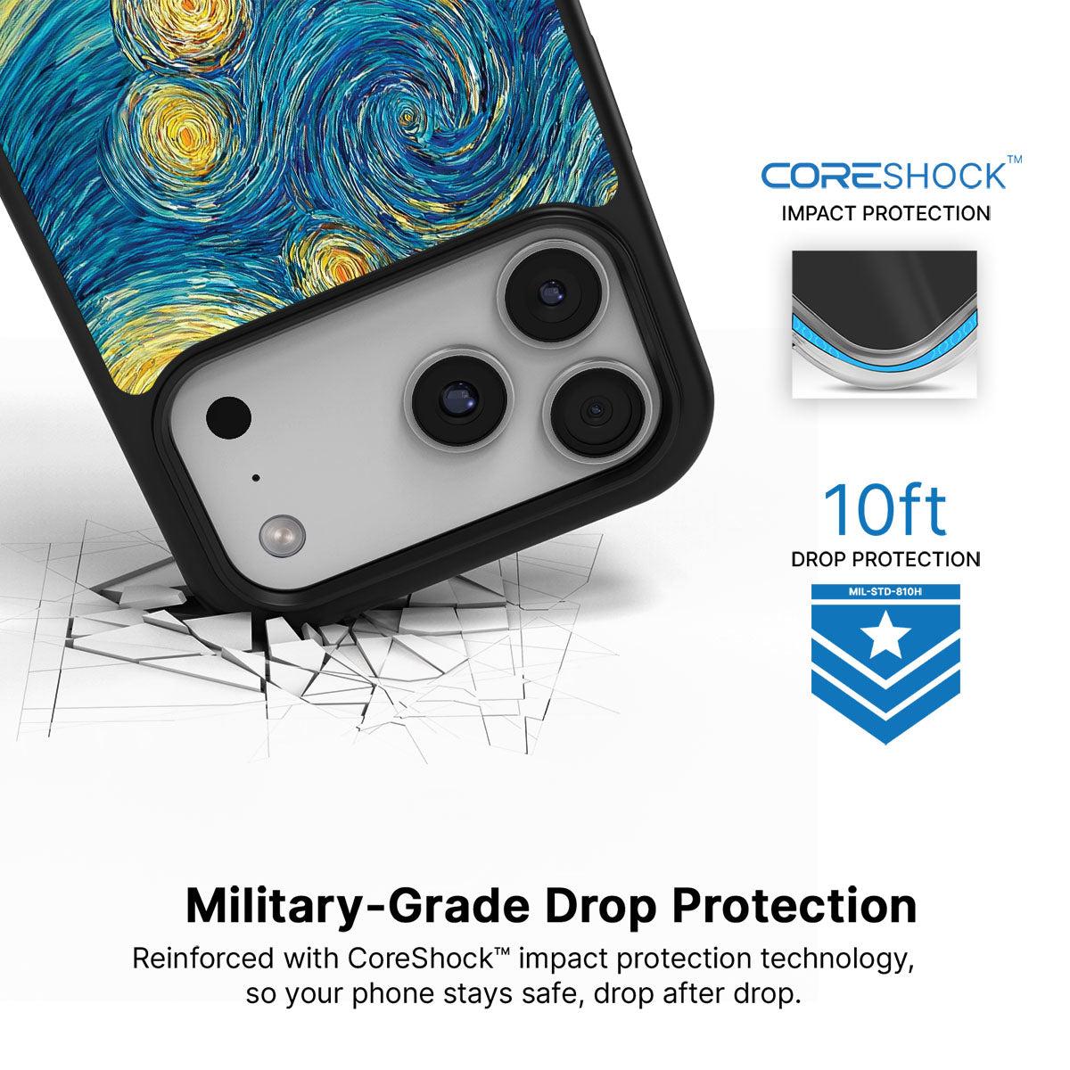 Astral Waves - iPhone 17 Pro Max Case #case type_core (magsafe), #case type_core (non magsafe)